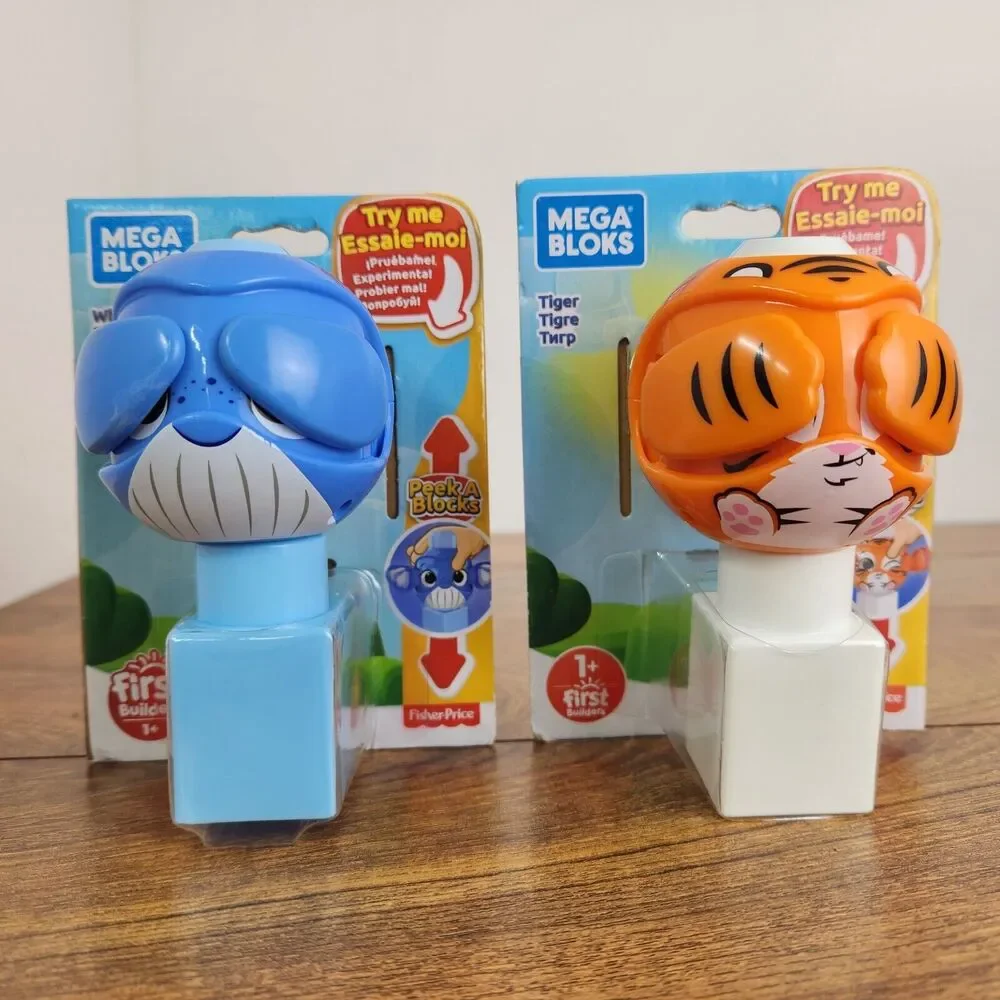 Fisher Price Peek A Block Tiger & Whale 2 pcs SET NEW